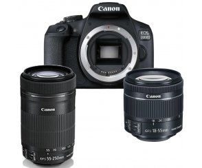Zestaw Canon 2000D + 18-55 IS STM + 55-250 IS STM